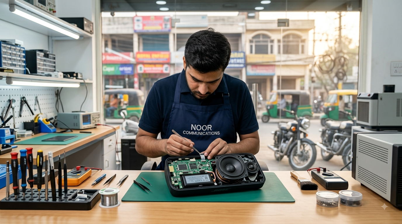 Bose Speaker Repair in Kapurthala by Noor Communications technician